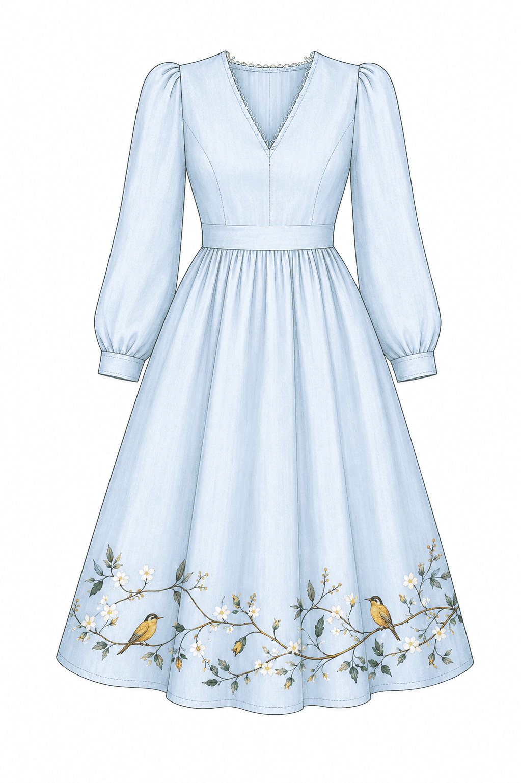 Sky Blue Dress