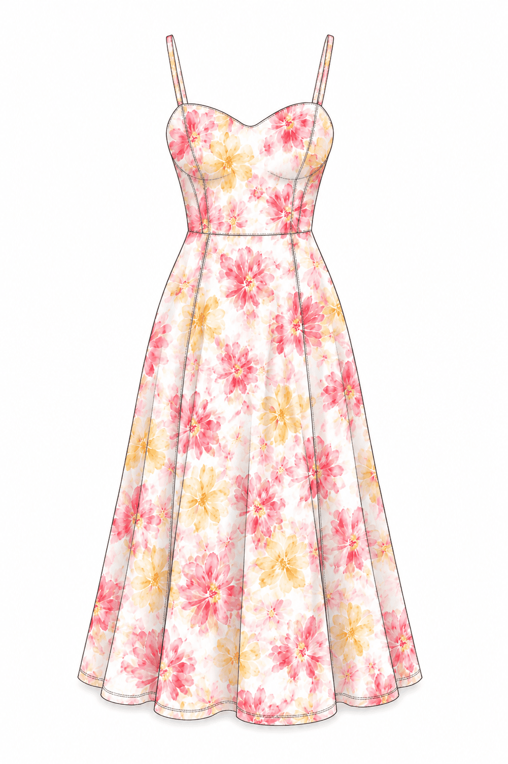 Pink Silk Dress