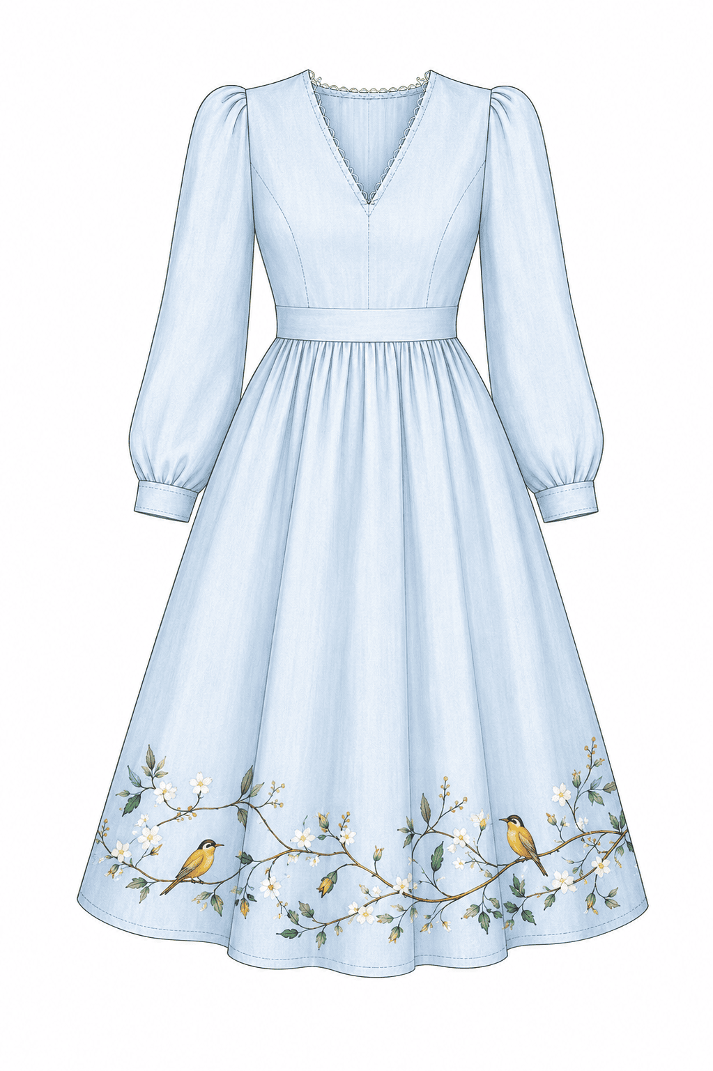 Sky Blue Dress